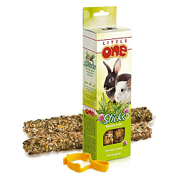 Лакомство для грызунов Little One палочки для кроликов луговые травы  2*55г 32300