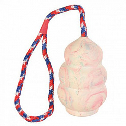 Игрушка для собак Конус на веревке 30см ф 8,5см 3306 