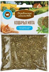 Деревенские лакомства для кошек Мята кошачья Лимонник+мелисса 15гр