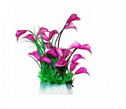 Растение аквариумное лиловые цветы, 24 см УЮТ ВК507