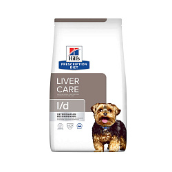 Hills Prescription Diet l/d Liver Care корм сухой для собак взрослых диетический при заболеваниях печени 1,5кг