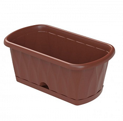 Ящик для рассады и цветов Домашний сад поддон+ прикорневой полив (40*22,5*17см) 