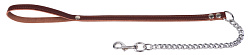 Поводок двухслойный с цепью шитый (Наша ручная работа)