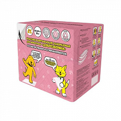 Подстилка Доброзверики 60*60 (20шт) бум.тиссью/сорбент