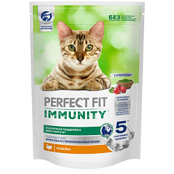 Perfect Fit mmunity корм сухой для кошек поддержания иммунитета с индейкой, спирулиной и клюквой 580гр