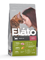 Elato Holistic Adult Cat Lamb & Venison сухой корм для кошек с ягненком и олениной 1,5кг