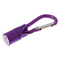 Кулон-маячок трехцветный с карабином ZooOne (фиолетовый) 1002-06