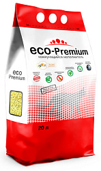 ECO-Premium Ромашка древесный комкующийся наполнитель 20л 7,6кг