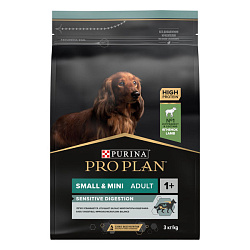 Pro Plan Adult Small & Mini Sensitive Digestion сухой корм для собак мелких пород с чувствительным пищеварением с ягненком и рисом 3кг