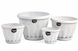 Горшок Знатный 6,7л мрамор d-270  М304МР