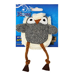 Игрушка для собак и кошек Птичка тканевая 9*7см иу216