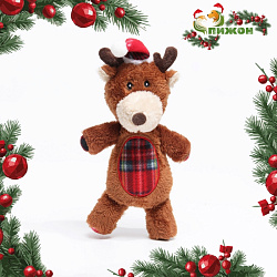Игрушка для собак мягкая "Олень" с пищалкой, 35*17 см   7883203