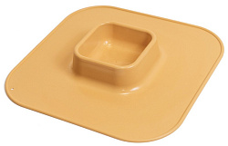 Миска-поднос пластиковая Дарэлл Фаэтон 750мл бежевая