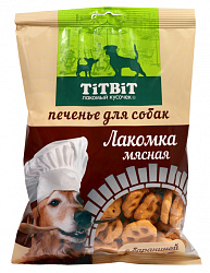 TiTBiT Печенье Лакомка мясная лакомство для собак с бараниной 200гр