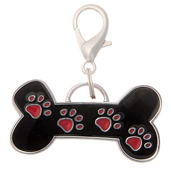 Адресник - кость с лапками 38*20 мм, с местом для гравировки 19038