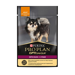 Pro Plan Opti Savour влажный корм для собак мелких пород с уткой 85гр