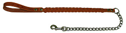 Поводок плетеный с цепью (Наша ручная работа)