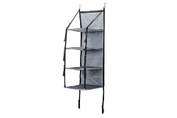 Гамак 4-х ярусный на дверь ОКСФОРД 33,5*62*h130см (нейлон, металлический каркас) серый Дарэлл