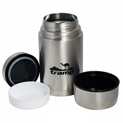 Термос Tramp с широким горлом 500мл серый TRC-129