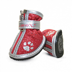 Ботинки для собак красные с лапками 50*40*50мм YXS087-3