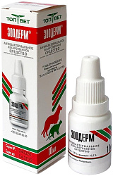 Зоодерм для кошек и собак капли ушные 10мл