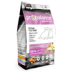 ProBalance Kitten 1'st Diet корм сухой для котят с цыпленком 400гр