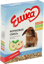 Ешка кормовая смесь для кроликов декоративных с фруктами 450гр