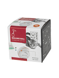 Игрушка для кошек M-Pets интерактивная ROLLING Ball белая 22681