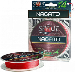 Шнур "Sprut" NAGATO Hard Ultimate Braided Line x4 ( 95m/Hot Red/0,16mm/13,2kg)