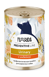 Florida Preventive Line Urinary диетический влажный корм для собак при профилактике мочекаменной болезни с индейкой 340гр