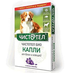 Капли на холку Чистотел БИО лаванда для собак средних и крупных пород C512