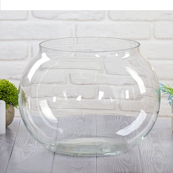 Ваза шаровая (диам.горл.24см) 36*27см 17л 159573