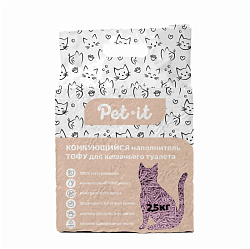 Pet-it Тофу комкующийся наполнитель с ароматом лаванды 6л