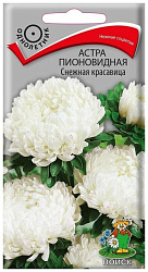Астра Пионовидная Снежная красавица 0,3 гр (Поиск)