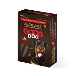 Мультивитаминное лакомство Good Dog 90т альпийская говядина