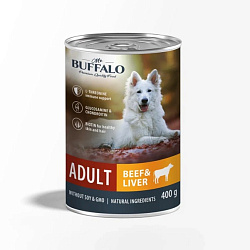 Mr.Buffalo Adult консервы для собак взрослых с говядиной и печенью 400гр