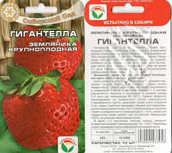 Клубника Гигантелла (Сибирский Сад)