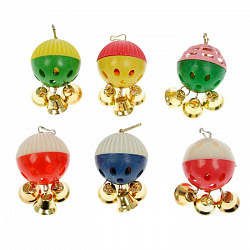 Игрушка для птиц Забава с 3-мя колокольчиками 2108353