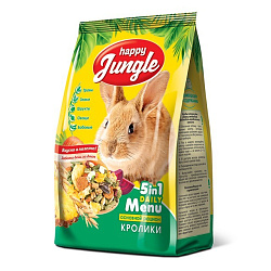 Happy Jungle корм для кроликов взрослых 400гр