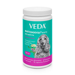Фитомины ФОРТЕ для собак для шерсти №200