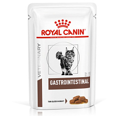 Royal Canin Veterinary Gastrointestinal диетический влажный корм для кошек при острых расстройствах пищеварения в соусе 85гр