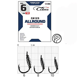 Крючок Cobra ALLROUND сер. CA123 разм.008 