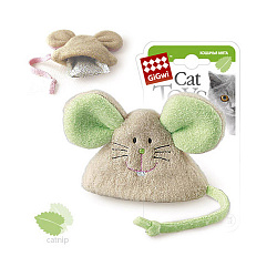Игрушка для кошек GiGwi Мышь с кошачьей мятой ткань арт75041