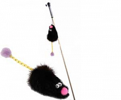 Дразнилка для кошек №1 НОРКА Мышка с колок 50см ДР10