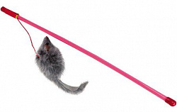 Дразнилка для кошек "Удочка мышка серая" В005