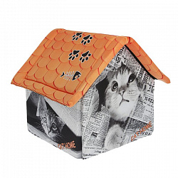 Дом PerseiLine Дизайн 33*33*40см кошка с газетой