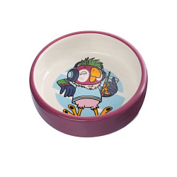 Миска для мелких животных керамическая "Попугай на чиле" 100мл СОЮЗМУЛЬТФИЛЬМ Triol