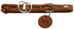 Hunter Solid Education Ошейник-удавка для собак 55/1,8 45-50 см кожа, коньяк