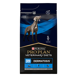 Purina Pro Plan Veterinary Diets DRM Dermatosis корм сухой для собак взрослых и щенков для поддержания здоровья кожи при дерматозах и выпадении шерсти 3кг