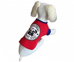 Футболка для собак Чемпион красный, синий XL